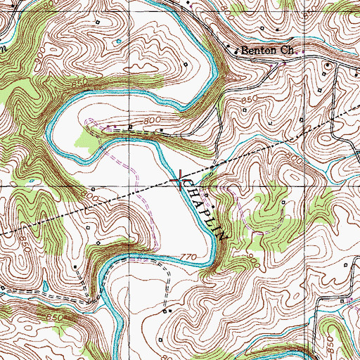 Topographic Map of Phil Williams Run, KY