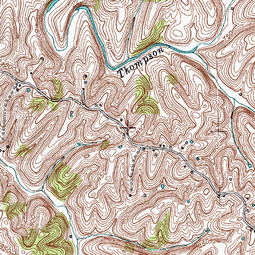 Topographic Map of Salem Church (historical), KY