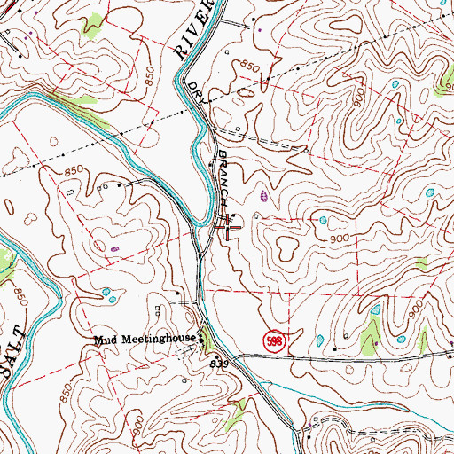 Topographic Map of Wilson Station (historical), KY