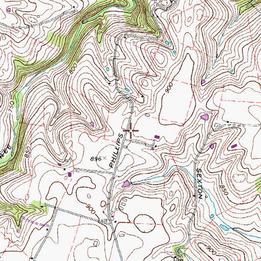Topographic Map of Woodlawn (historical), KY