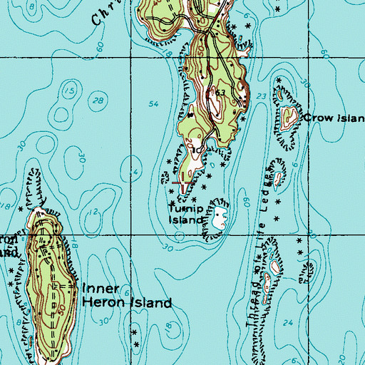 Topographic Map of Shipley Point, ME