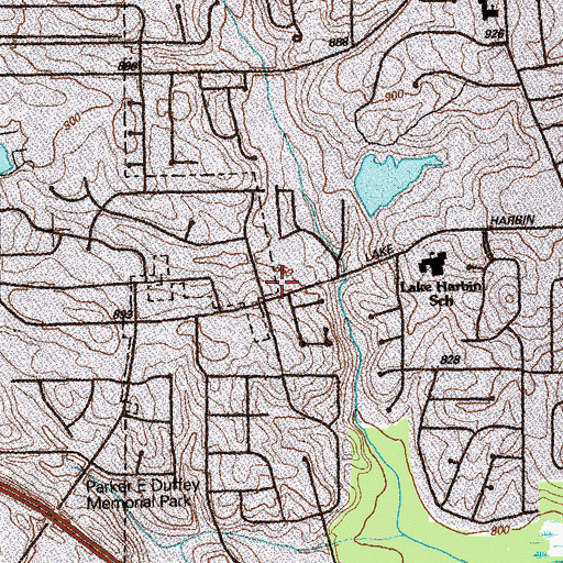 Topographic Map of Faith Deliverance Christian Church International, GA