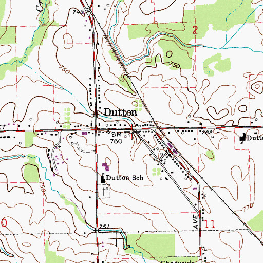 Topographic Map of Wayfarer Community Church, MI