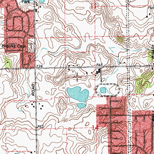 Topographic Map of Bengtson Pumpkin Farm, IL