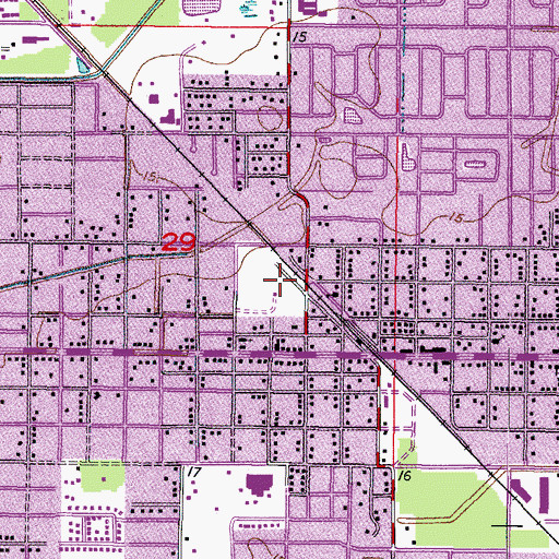 Topographic Map of McDevitt Park, FL