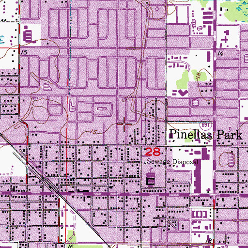 Topographic Map of Shoecraft Park, FL