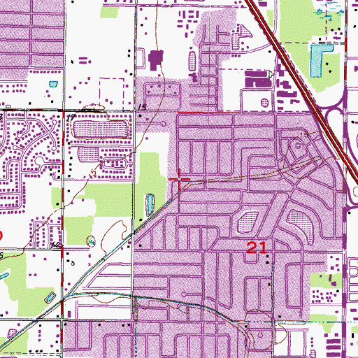 Topographic Map of Skyview Mini Park, FL