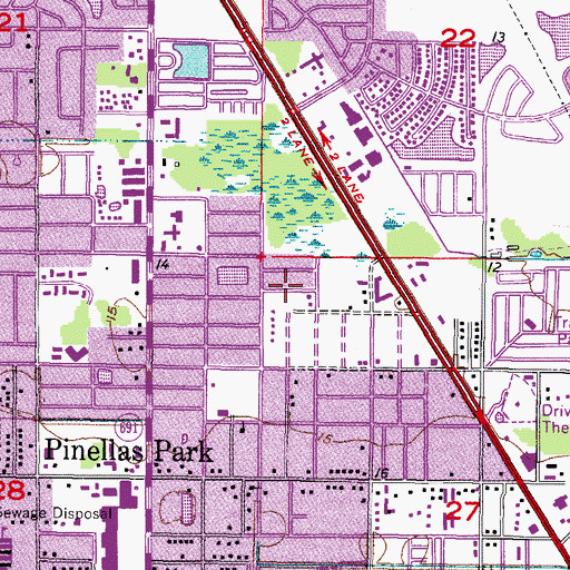 Topographic Map of Sparkle Lake Park, FL