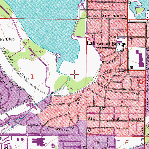 Topographic Map of Boyd Hill Nature Preserve, FL