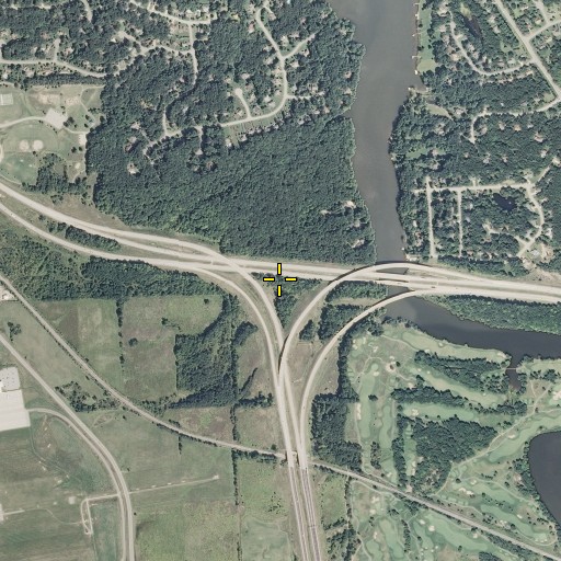 Aerial/Satellite Image of Interchange 46, MI