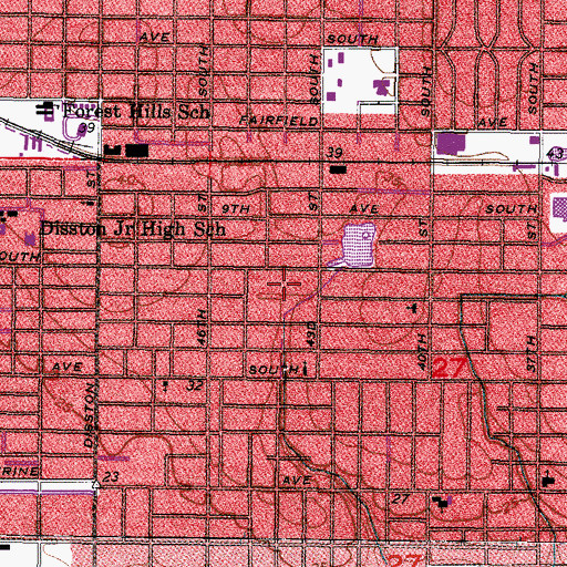 Topographic Map of Childs Park, FL