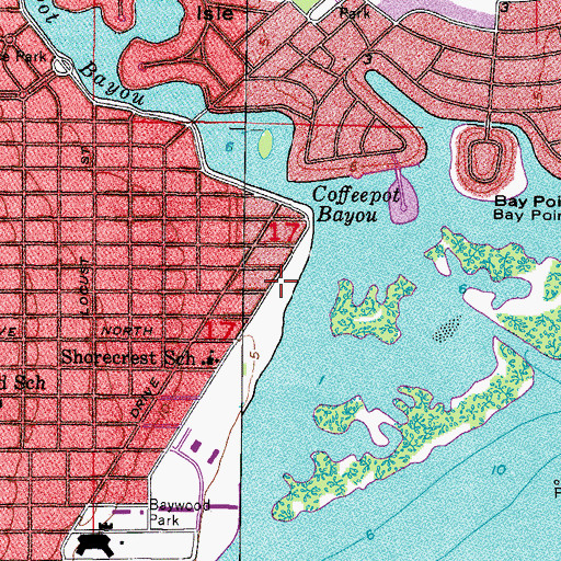 Topographic Map of Flora Wylie Park, FL
