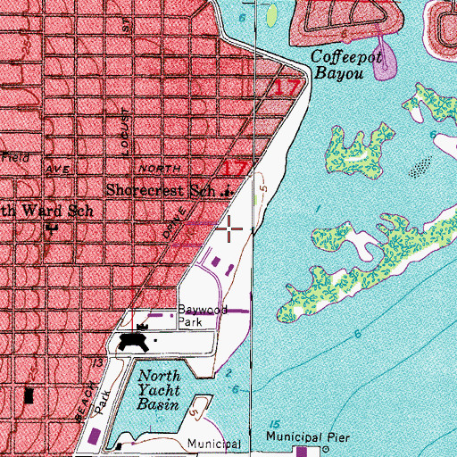 Topographic Map of Elva Rouse Park, FL