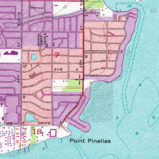 Topographic Map of Forrest Bluff Park, FL
