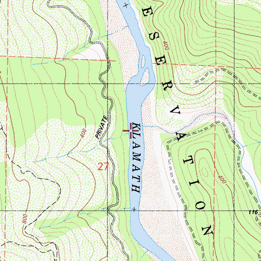 Topographic Map of Bear Creek, CA