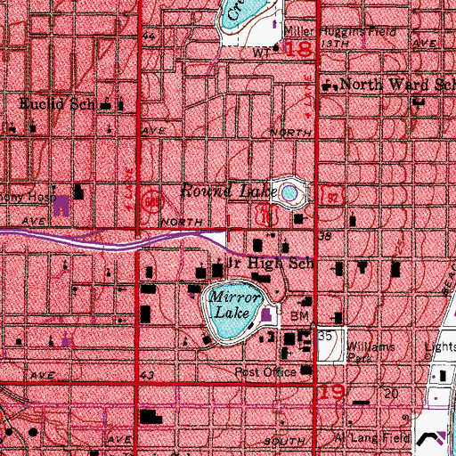 Topographic Map of International Park, FL