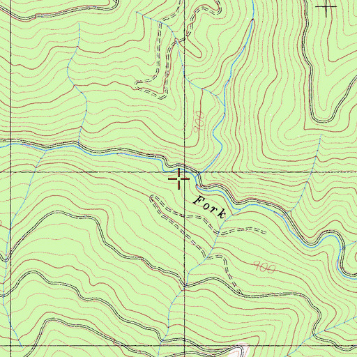Topographic Map of Bear Creek, CA