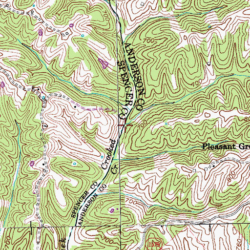 Topographic Map of Wyskoffs Saw Mill (historical), KY
