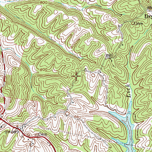 Topographic Map of Buntain School (historical), KY