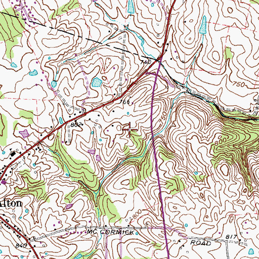 Topographic Map of Heritage Church (historical), KY
