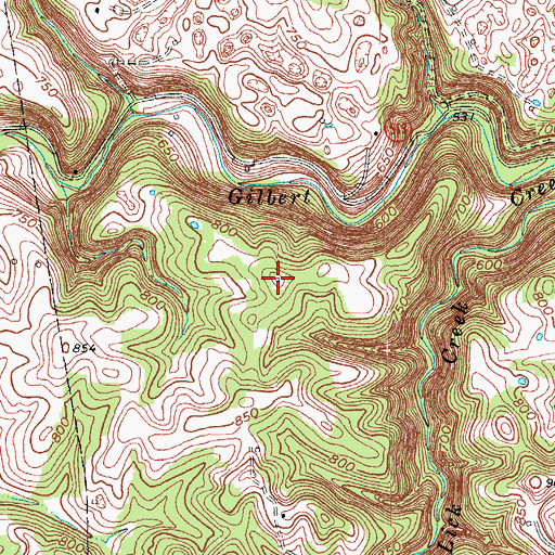 Topographic Map of Houchin (historical), KY