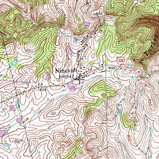 Topographic Map of Providence Church (historical), KY