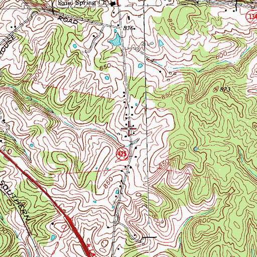 Topographic Map of Ripyville Post Office (historical), KY