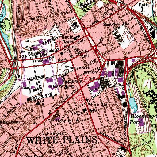 Topographic Map of Colony Theatre (historical), NY