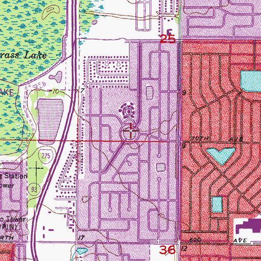 Topographic Map of Lynch Lake Park, FL