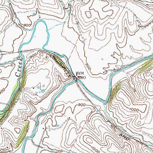 Topographic Map of Craigs Mill (historical), KY