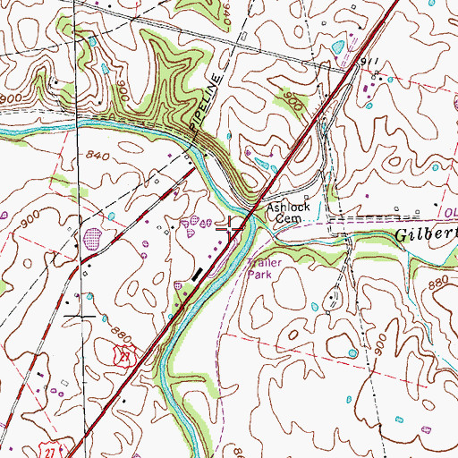 Topographic Map of Mount Zenia (historical), KY