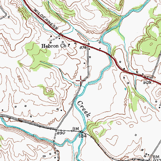 Topographic Map of Orphans Home (historical), KY