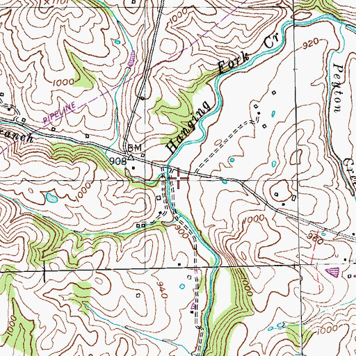 Topographic Map of Peytons Well (historical), KY