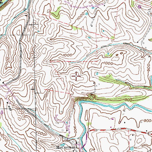 Topographic Map of Pleasant Hill, KY