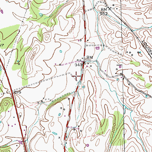 Topographic Map of Saufley School (historical), KY