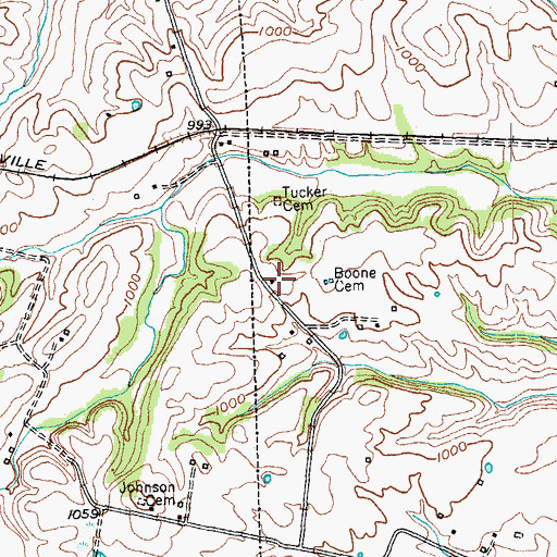 Topographic Map of Avondale (historical), KY