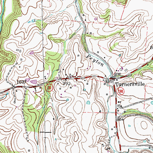 Topographic Map of Jacobs Chapel Methodist Church (historical), KY