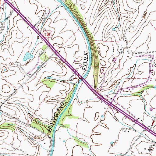 Topographic Map of Lytle Post Office (historical), KY