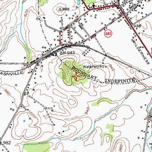 Topographic Map of Moores Station (historical), KY