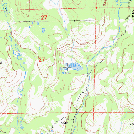 Topographic Map of Bear Lake, CA