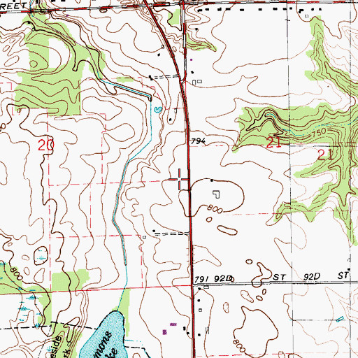 Topographic Map of Advantage Health Physicians, MI