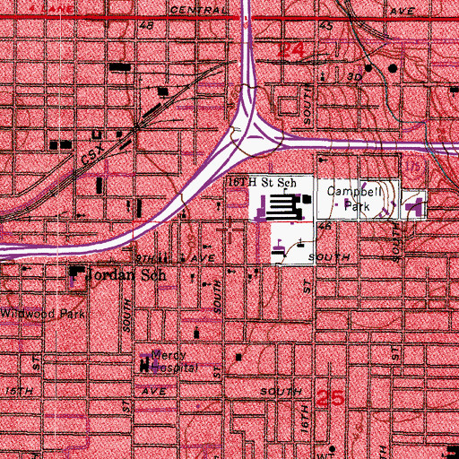 Topographic Map of Playlot 1, FL