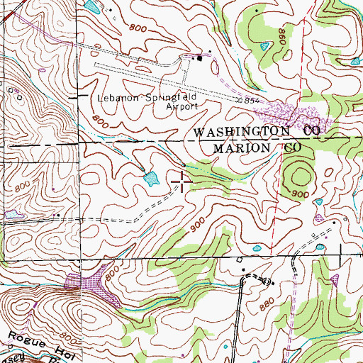 Topographic Map of Barbours Mill Pike (historical), KY