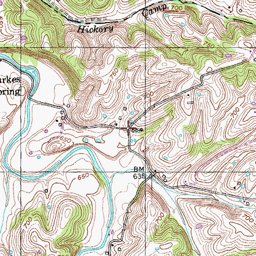 Topographic Map of Beantown (historical), KY