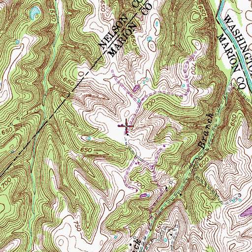 Topographic Map of Cambron (historical), KY