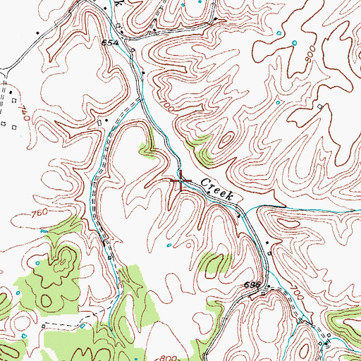 Topographic Map of Medlock (historical), KY