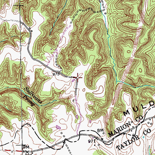 Topographic Map of Ridge (historical), KY