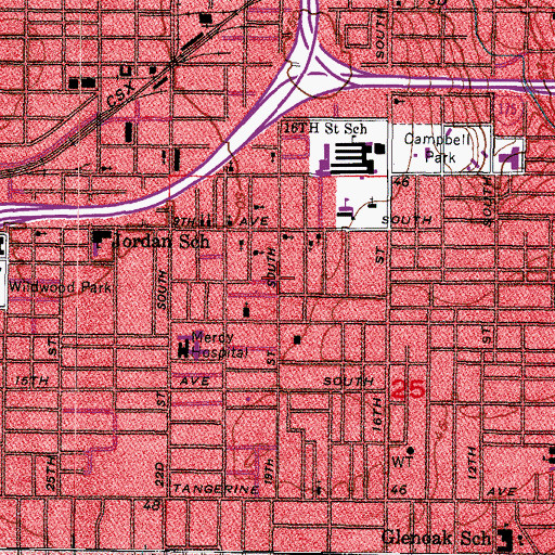 Topographic Map of Playlot 2, FL
