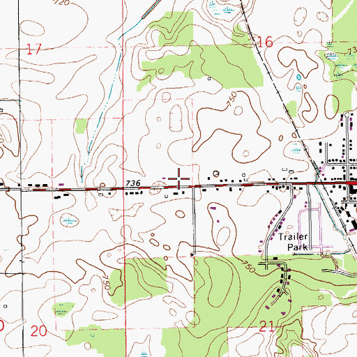 Topographic Map of Heritage Christian Reformed Church, MI