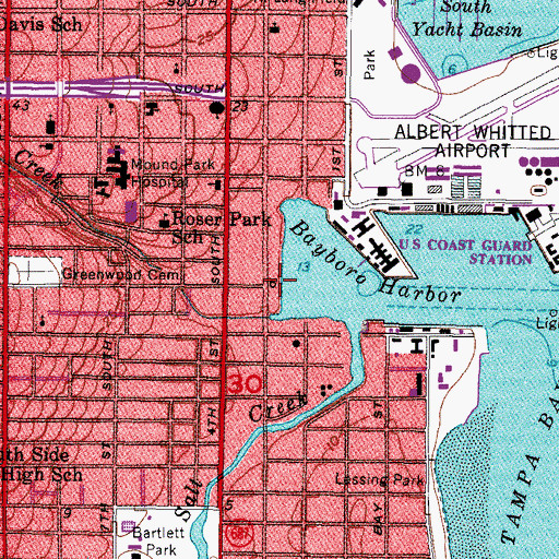 Topographic Map of Poynter Park, FL